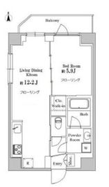 オーキッドレジデンス上野稲荷町Ⅱ 402 間取り図