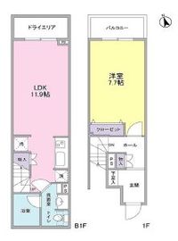 ストーリア等々力 110 間取り図