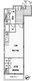 パシフィックコート中延 701 間取り図