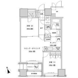 ウエストパークタワー池袋 1207 間取り図