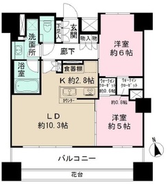 ザ・パークハウス上野 14階 間取り図