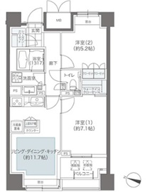 メゾンカルム本郷 1004 間取り図