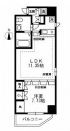 レジディア上野御徒町 709 間取り図