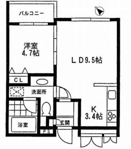 ミリアレジデンス乃木坂 307 間取り図