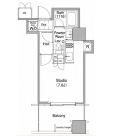 コンフォリア東池袋ウエスト 707 間取り図