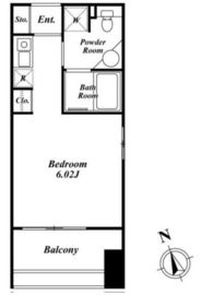 クレジデンス神谷町 306 間取り図