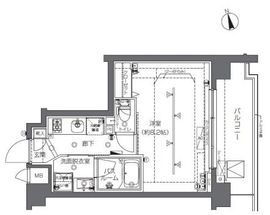 ZOOM中野 5階 間取り図