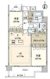 アトラス池尻レジデンス 11階 間取り図