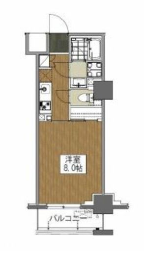 清澄白河レジデンス弐番館 907 間取り図