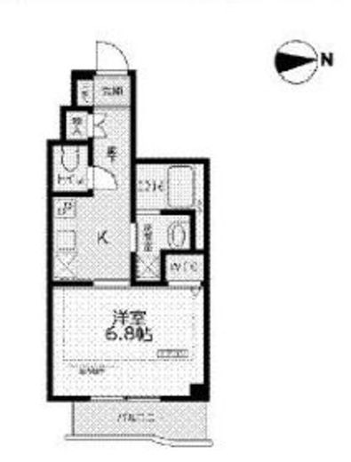 ローレル文京 403 間取り図