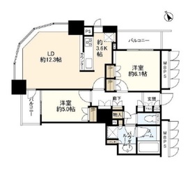 シティタワー大崎ステーションフロント 17階 間取り図