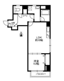 シーズンズ西麻布 403 間取り図