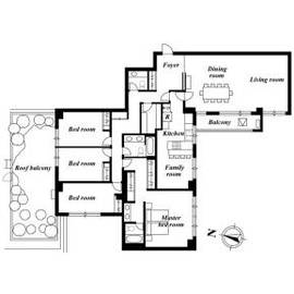 ウッドヴィル麻布 6階 間取り図