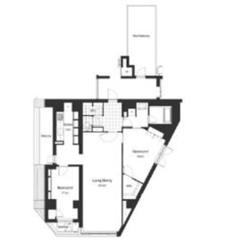 プライムアーバン笹塚 1001 間取り図