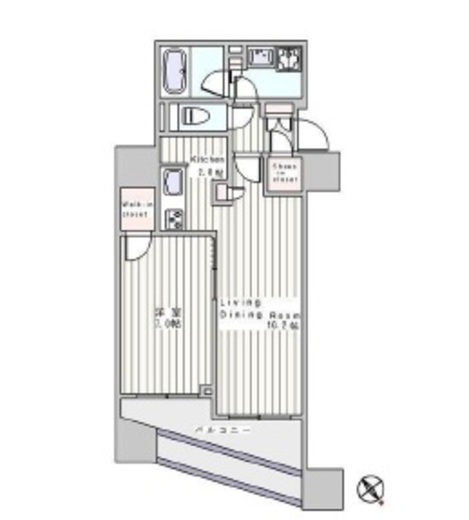 グランスイート南麻布 7階 間取り図