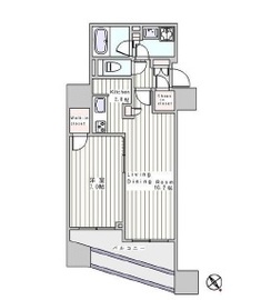 グランスイート南麻布 7階 間取り図