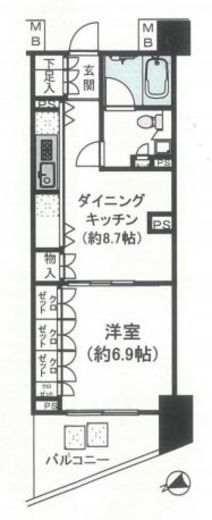 THE CONOE代官山 4階 間取り図