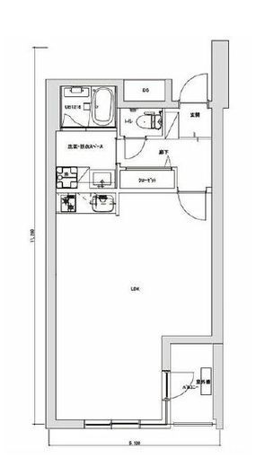 ボルト麻布十番レジデンス 305 間取り図