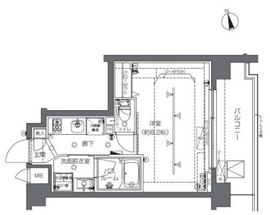 ZOOM中野 6階 間取り図