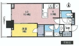 ザ・パークハウス晴海タワーズ クロノレジデンス 33階 間取り図