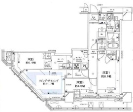 パークハウス清澄白河タワー 17階 間取り図