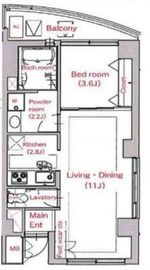 TRES赤坂 203 間取り図