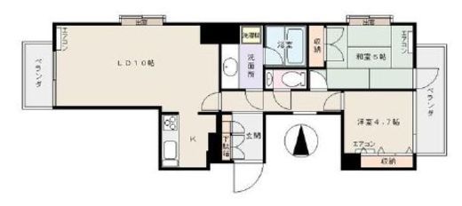 朝日サテライト二番町 3階 間取り図