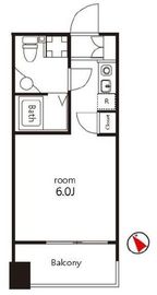 クレジデンス神谷町 1405 間取り図