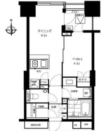 クオリア神南フラッツ 7階 間取り図