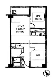 カスタリア目黒 502 間取り図