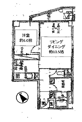 カスタリア目黒 301 間取り図