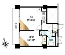 西新宿フォレストアネックス 3F1 間取り図