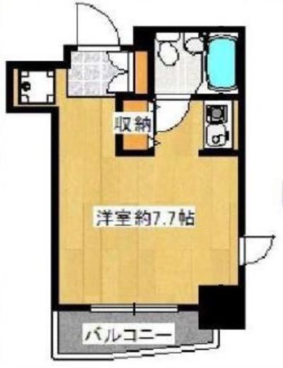 エスコート麻布十番 5階 間取り図