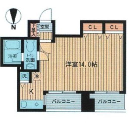 エルヴァージュ神田神保町 1204 間取り図