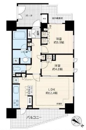 リビオ北品川 9階 間取り図