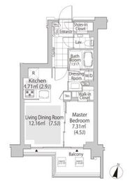 パークフラッツ渋谷神山町 704 間取り図