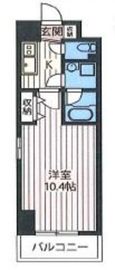 エスティメゾン秋葉原 408 間取り図