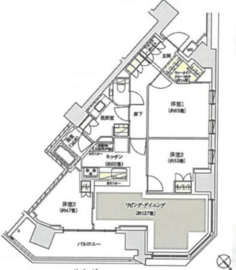 ザ・パークハウス東日本橋 5階 間取り図