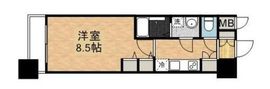 アヴァンティーク銀座2丁目 5階 間取り図