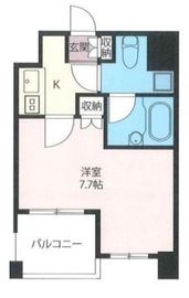 エスティメゾン浅草駒形 507 間取り図