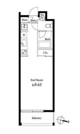 グレンパーク秋葉原イースト 807 間取り図