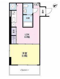 ブリックプレイス 301 間取り図