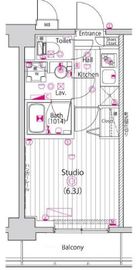ガーラ・リバーサイド目黒 4階 間取り図