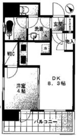 クレヴィア文京白山 3階 間取り図