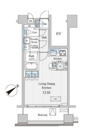 MFPRコート赤坂見附 904 間取り図