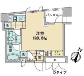 アズ日本橋人形町 402 間取り図