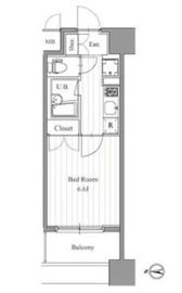 フィットエル森下 1105 間取り図