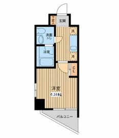 プロスペクト門前仲町 406 間取り図