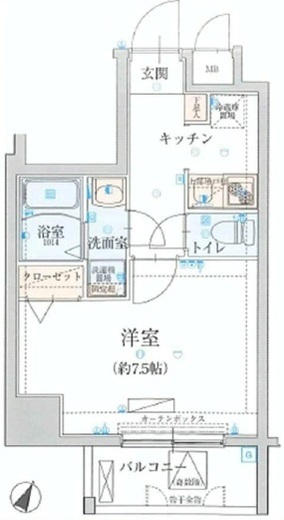 リヴシティ一番町 6階 間取り図