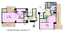 リッツクリスタル松濤 5階 間取り図